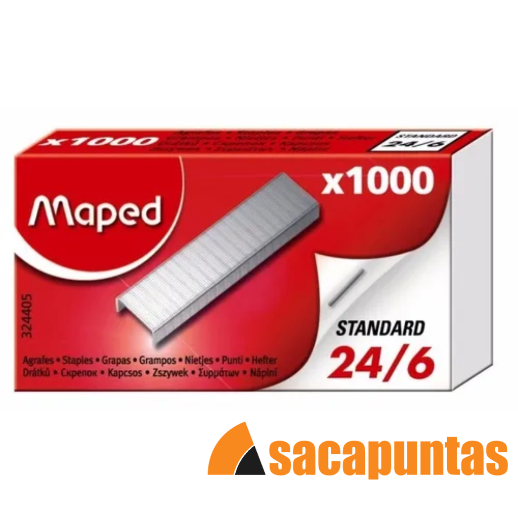 BROCHES PARA MAQUINA MAPED N 24/6 x 1000 U.(L87660)