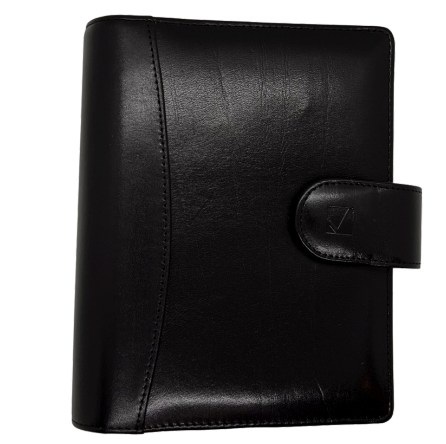 AGENDA 2027 N8 SEMANAL CUERO VACA PREMIUM CON BROCHE NEGRO (L04170)