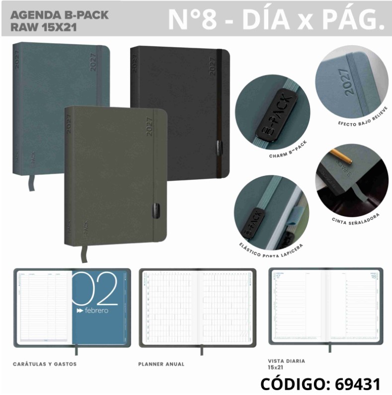 AGENDA 2027 N8 FW DIA POR PAGINA B-PACK RAW (L69431)