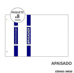 [L39920] REPUESTO DIBUJO BRIGADIER APAISADO BLANCO (L39920)
