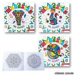 [LIR224190] LIBRO PINTO MANDALAS MIL COLORES  (LIR224190)