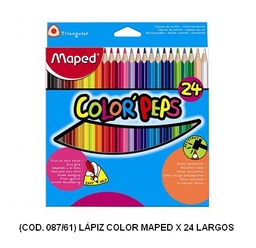 [L87610] LAPICES DE COLOR MAPED LARGO x 24  (L87610)
