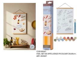 [L69567] SET DE ARTE LIENZO PARA COLGAR 30X48cm. IL POMODORO (L69567)