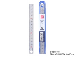 [L95730] REGLA DELI METALICA 15cm. (L95730)