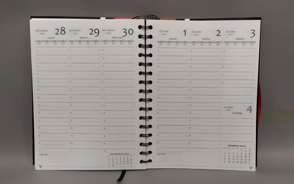 AGENDA NORPAC N8  ESPIRAL SEMIRIGIDA