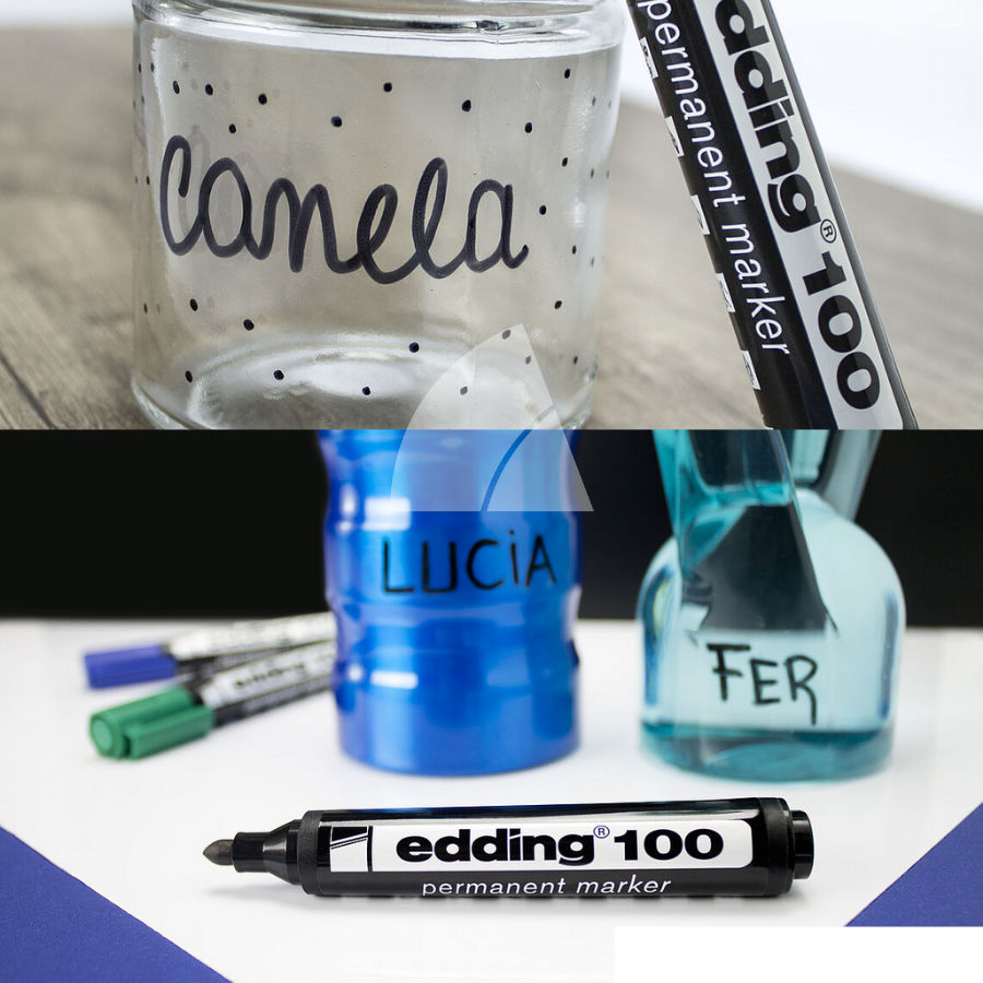 MARCADOR  EDDING 100 PERMANENTE PUNTA REDONDA