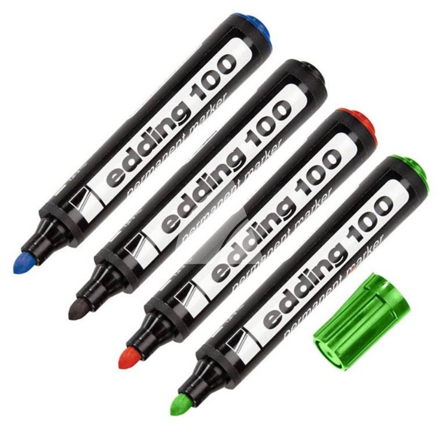 MARCADOR  EDDING 100 PERMANENTE PUNTA REDONDA