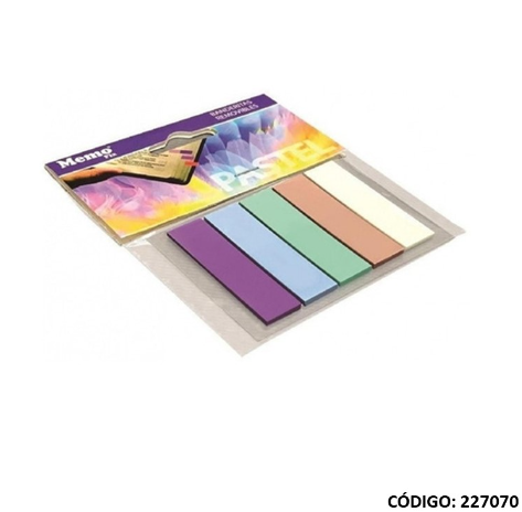 SEÑAL-AD MEMO FIX BANDERITA PASTEL 5X15HJS. (L227070)