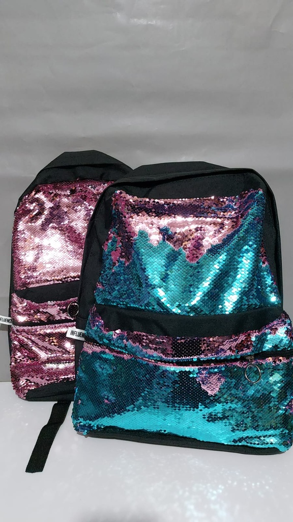 MOCHILA 17&quot; INFLUENCER LENTEJUELAS (L242450)