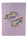 CUADERNO DECORLINE 19X26 PLANS AND DREAM LISO ROSA PASTEL (L38858)