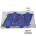 ADORNO NAVIDAD PINO 10cm. X4 UNIDADES (R32070)