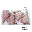 ADORNO NAVIDAD PINO 10cm. X4 UNIDADES (R32070)