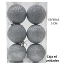 ESFERAS NAVIDAD 5cm. X6 UNIDADES (R32072)
