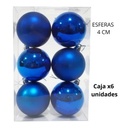 ESFERA NAVIDAD 4cm. X6 UBIDADES (R32078)