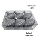 ADORNO NAVIDAD CEBOLLITA 6cm. X6 UNIDADES (R32068)