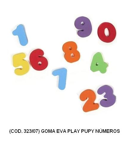 DIDACTICO GOMA EVA PUPY PLAY NUMEROS  (L323070)
