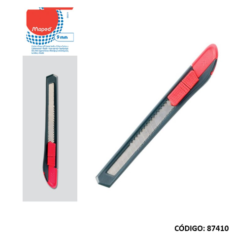 ESTILETE 9mm. MAPED PLASTICO (L87410)