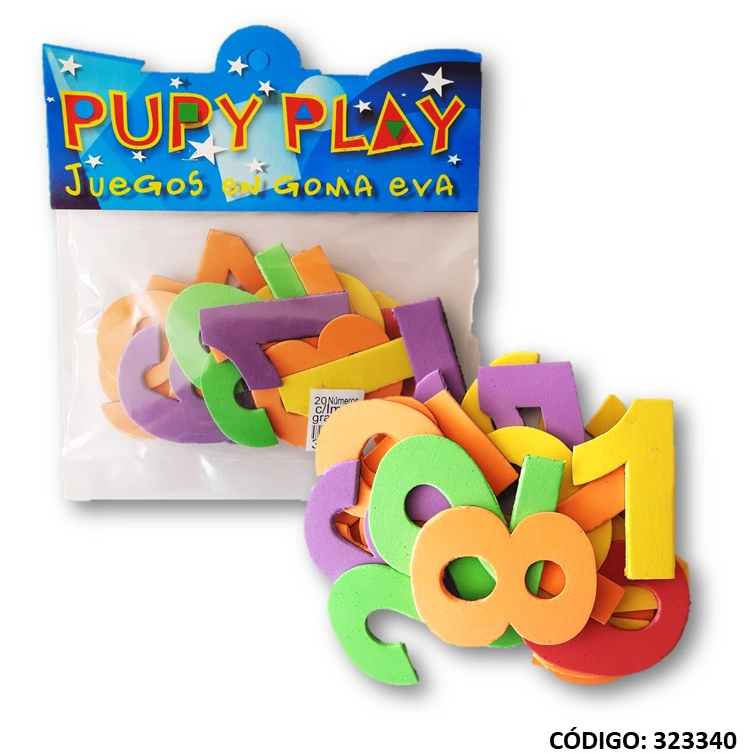 DIDACTICO GOMA EVA PUPPY PLAY NUMEROS CON IMAN (L323340)
