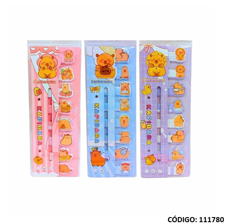 SEÑAL-AD BANDERITA CAPIBARA 8X20hjs. (L111780)