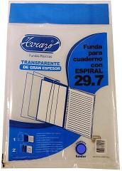 FUNDA PARA CUADERNO ESPIRAL 29.7 x unidad (L19620)