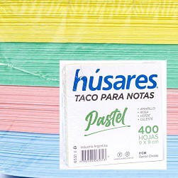 TACO PASTEL HUSARES 9X9CM X400HJS. (L21415)