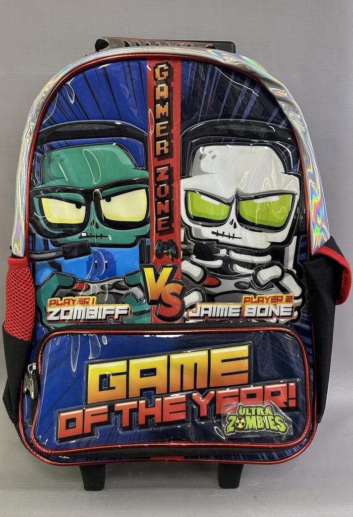 MOCHILA CARRO 18&quot; ZOMBIES (L305340)
