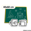 PIZARRA PARA TIZA VERDE 40x60cm. KIDS (L311210)