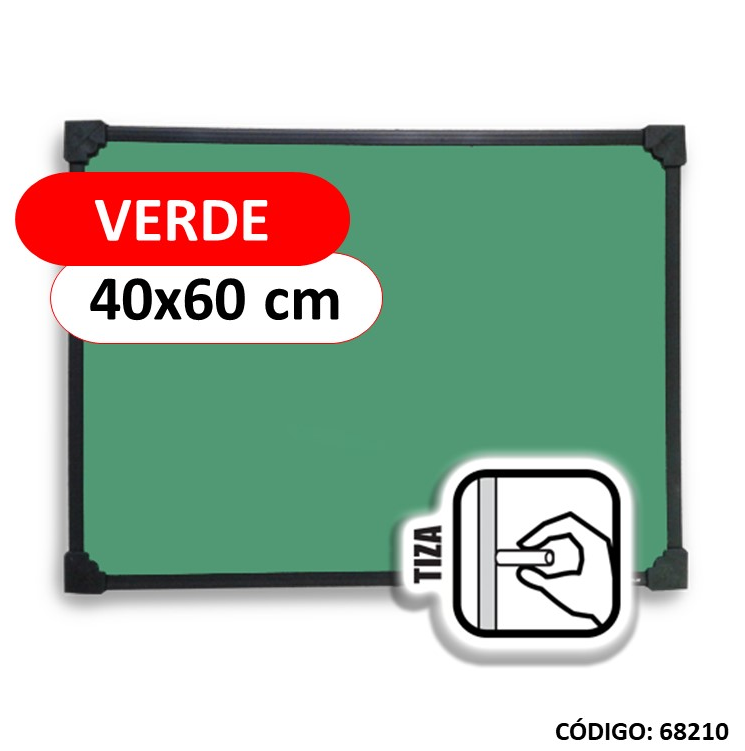 PIZARRA PARA TIZA VERDE 40x60cm. (L68210)