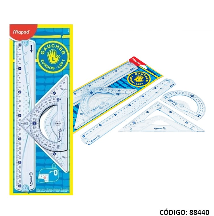 SET GEOMETRIA MAPED ZURDOS 3 PIEZAS  (L88440)