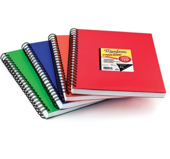 CUADERNO A4 TAPA DURA TRIUNFANTE PVC ### x120h (L116880)