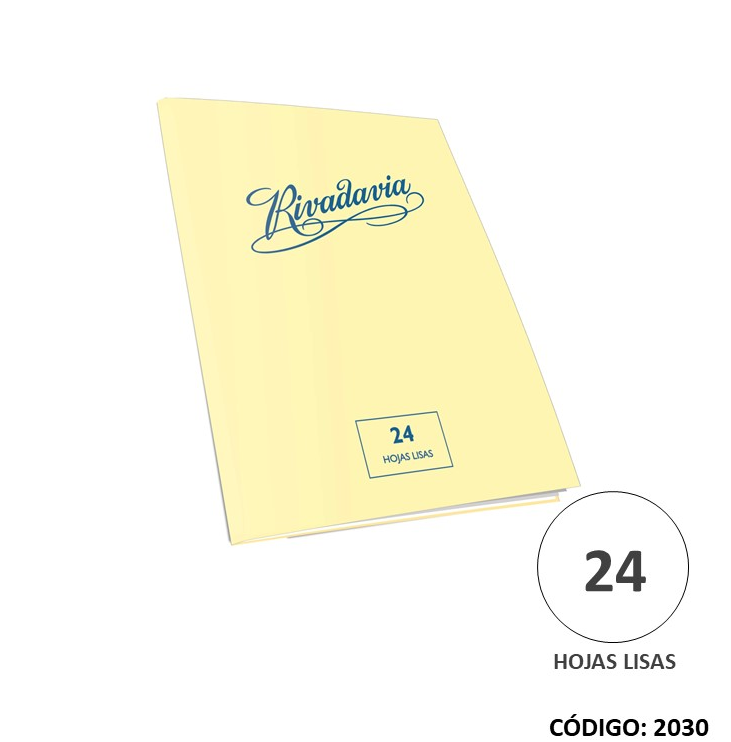 CUADERNO RIVADAVIA x24hjs. LISAS (L2030)