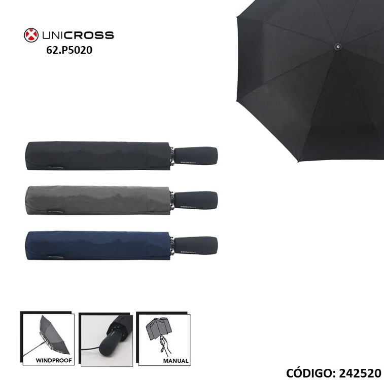 PARAGUAS MANUAL UNICROSS 28" CORTO (R242520)