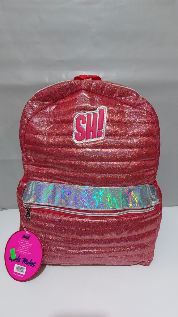 MOCHILA 16&quot; SH GLITTER ESPALDA OFERTA(L242990)