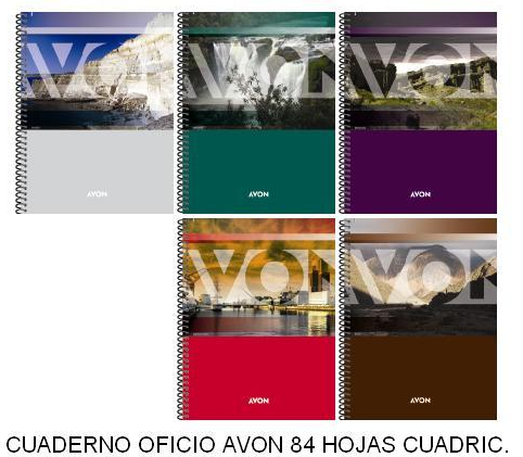 CUADERNO A4 AVON CUADRICULADO x84hs (L4440)