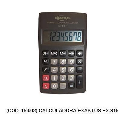 CALCULADORA EXAKTUS EX-815sinPILA (L153030)