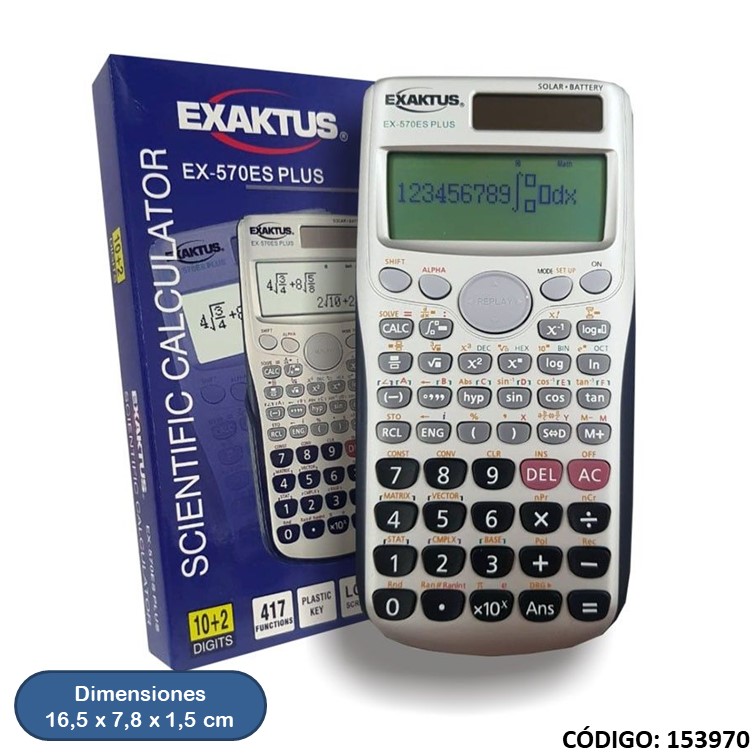 CALCULADORA EXACTUS EX-570 ES PLUS(L153970)