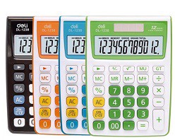 CALCULADORA DELI TOUCH E1238 12 DIG 14.51X10.45cm (L18577)