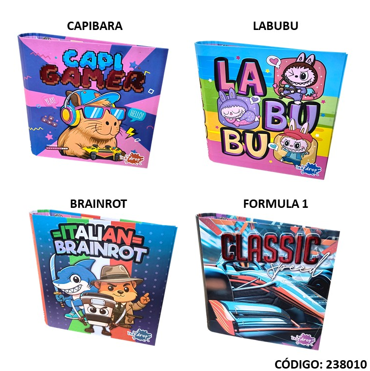 CARPETA 3A CARTONE INKDROP (L238010)