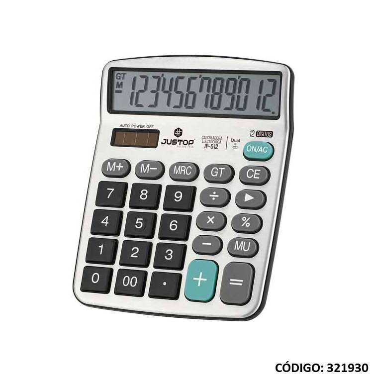 CALCULADORA JUSTOP JP-612(12d) (L321930)