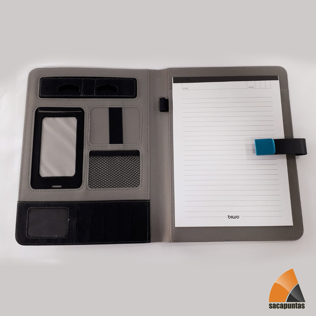 CARPETA A4 CON CIERRE  Y BLOCK (R214120)
