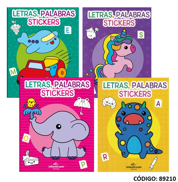 LIBRO DIDA LETRAS PALABRAS Y STICKERS  (L89210)