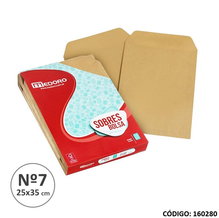 SOBRES MANILA 25x35 N 7 (L160280)
