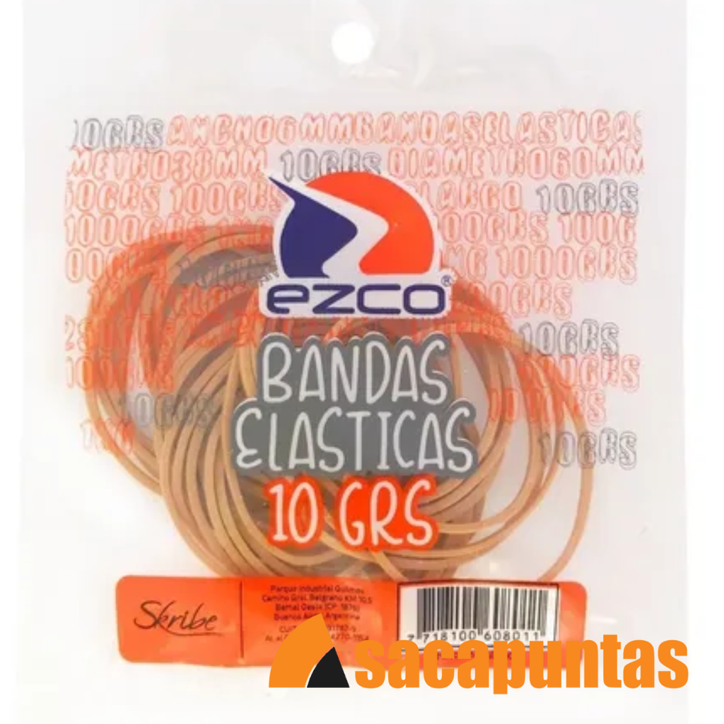BANDAS ELÁSTICAS EZCO x 10 gr. (L321500)