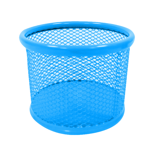 PORTACLIPS TALBOT REDONDO METAL AZUL (S2540)