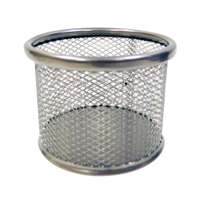 PORTACLIPS TALBOT REDONDO METAL PLATA (S2542)