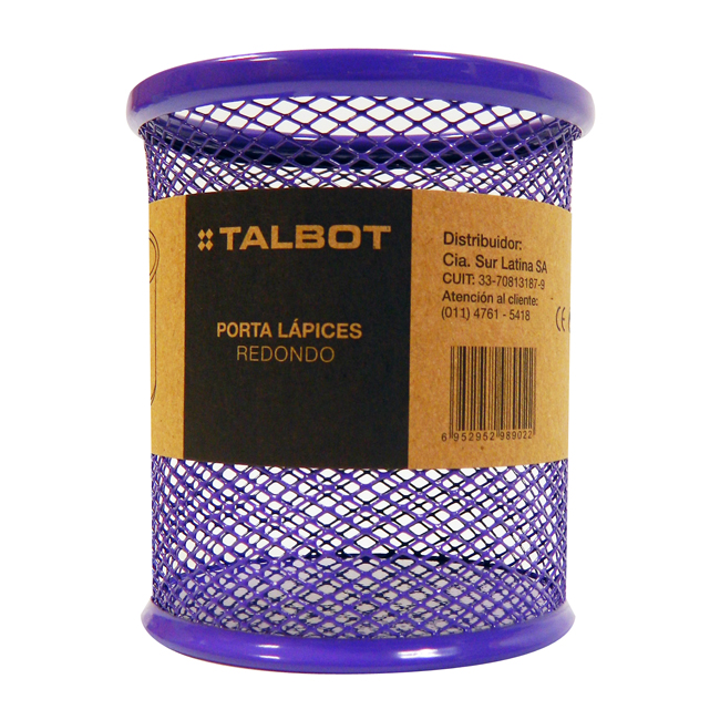 PORTALAPIZ TALBOT REDONDO METAL VIOLETA (S2453)