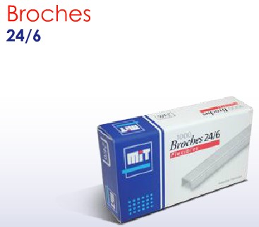 BROCHES PARA MAQUINA MIT Nº 24/6 x 1000 U. (L137270)