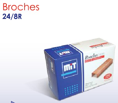 BROCHES PARA MAQUINA MIT Nº 24/8R x 1000 U. (L137110)