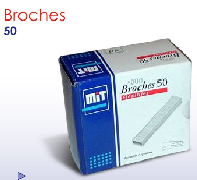 BROCHES PARA MAQUINA MIT Nº 50 x 5000 U. (L137070)