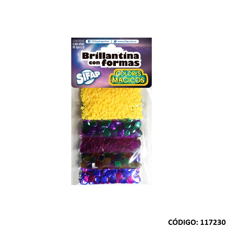 BRILLANTINA SIFAP CON FORMAS MAGICAS X5 UNIDADES  (L117230)